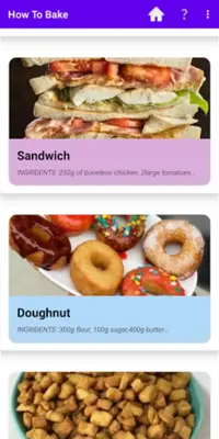 How To Bake android App screenshot 1